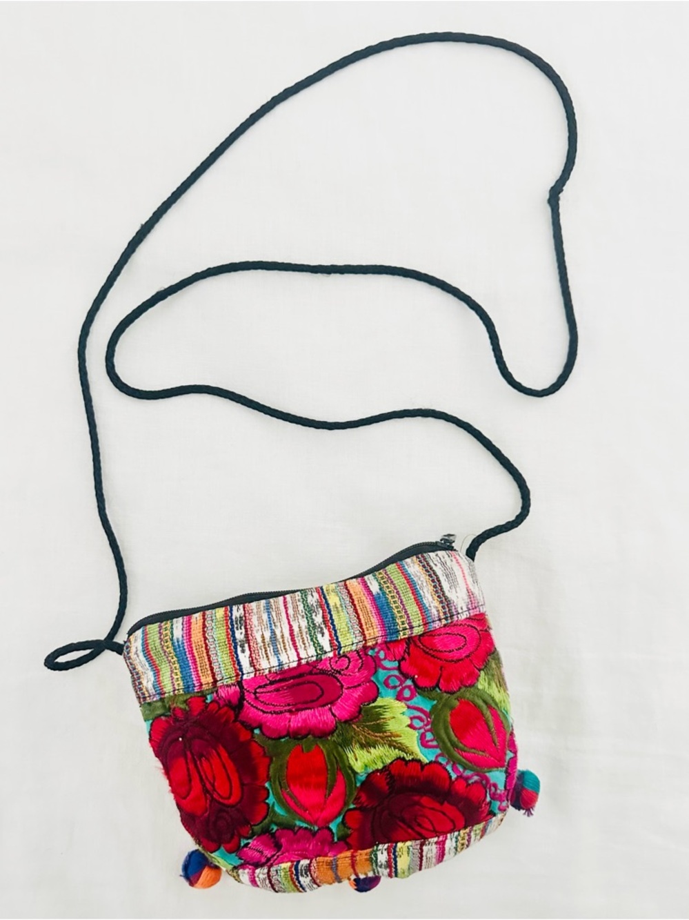 Bohemian Handcrafted Floral Embroidered Crossbody Bag